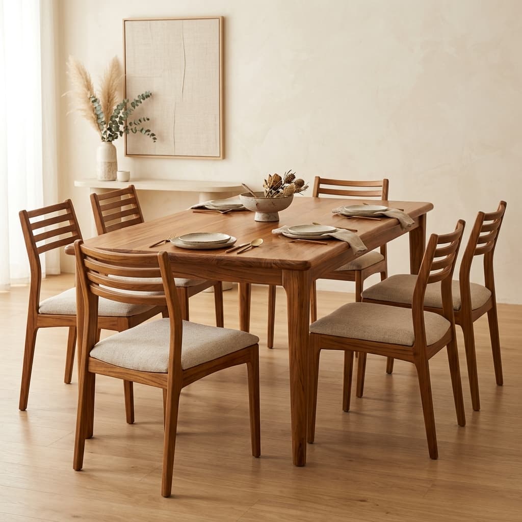 Luxury Sri Lankan Teak Dining Set